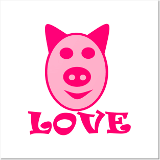 Pig Love Loves Pigs Posters and Art